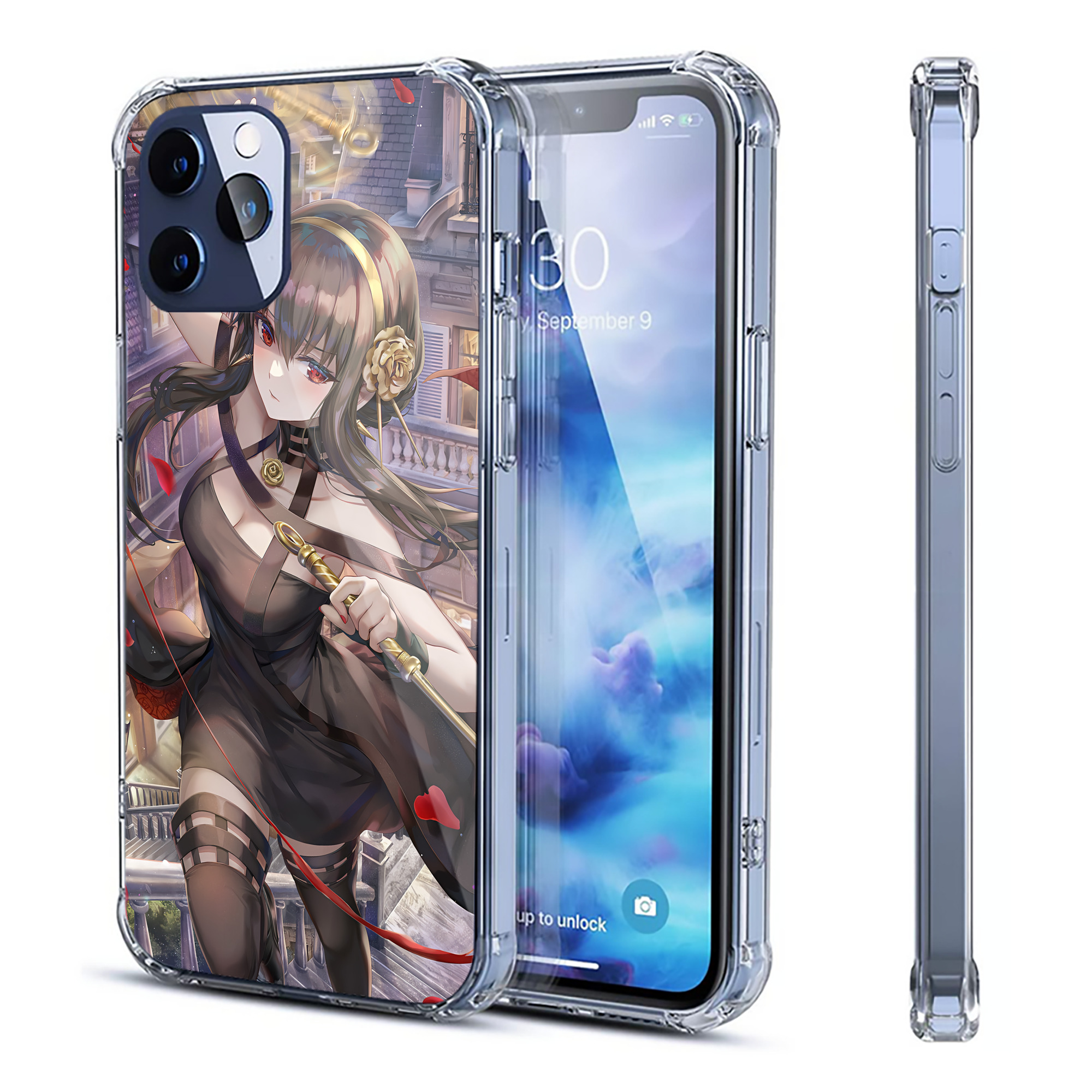 （画像用） SPY×FAMILY间谍家家酒 【iPhone 12シリーズ対応】透明スマホケース（クリアソフトケース）